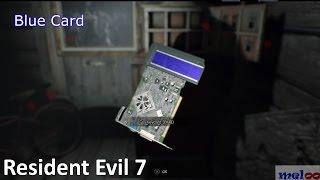 Resident Evil 7 Red and Blue Keycard Guide How to get - Biohazard 7