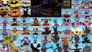 ALL FNAF 1-9 JUMPSCARES 2014-2023 in Garrys Mod FNAF 1 2 3 4 SL Security Breach Ruin