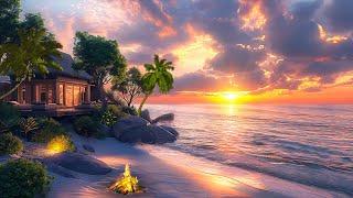 Perfect Sunrise at the Beach with Calming Sound of Waves  Tranquil Summer Beach Ambience