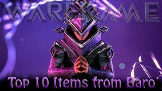 Top 10 Items to buy from Baro’s Tennocon Relay 2024