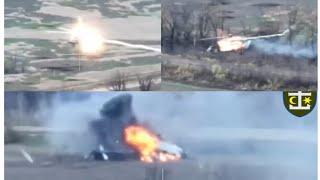 Heli Mi-8 Rusia Di Tembak Manpad Ukraina di Wilayah Donestk