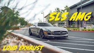 Mercedes SLS AMG Loud Exhaust 4K