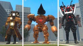 NEW SKIBIDI TOILET BULLDOZER VS NEW MECHA TRAFFIC LIGHT MAN BOSS VS TITAN TV MAN ARMY Garrys Mod