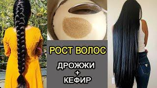 РОСТ ВОЛОС от ДРОЖЖЕЙ И КЕФИРА. МАСКА ДЛЯ РОСТА ВОЛОС. СРЕДСТВО ОТ ВЫПАДЕНИЯ