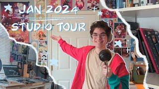 Art Studio Tour + My Favorite Art Supplies January  2024