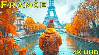 France in 4K Video Ultra HD - Dolby Vision  Most Beautiful Places in France with Calming Music