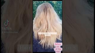 Afterbefore hair journey at 40. Find in TikTok showcase in bio #viralhair #haircare #beauty