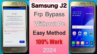 SAMSUNG J2 FRP Bypass  Without Pc  SAMSUNG J2 Google Account Lock Unlock 2024