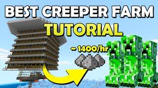 Best 1.20 Creeper Farm Tutorial in Minecraft Bedrock MCPEXboxPS4Nintendo SwitchPC