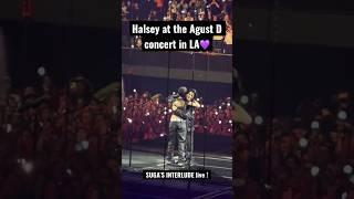 YOONGI and HALSEY sing Suga’s Interlude live for the 1st time @ the Kia Forum in LA 230514 #halsey