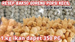 UNTUNG BANYAK ‼️1KG IKAN DAPET 350 PC BAKSO GORENG KRISPY RESEP ASLI PEDAGANG @junaibae