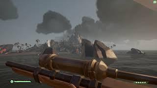 Sea of Thieves  Epic volcano eruption 