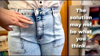 How to Fix a Baggy Crotch on Jeans