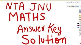 NTA jnu junior assistant MATHS answer key 2023must watch EPFO SSA student