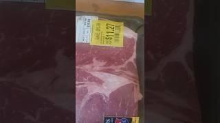 $200 weekly #groceryhaul for family of 4. Tbones for under $ 5.50 a pd Ribeye under $7