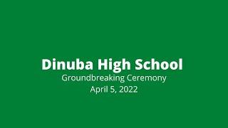 DHS Groundbreaking Ceremony  April 5 2022