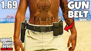 How to Get The GUN BELT on ANY OUTFIT In GTA 5 Online 1.69 NO TRANSFER GET IAA GUN BELT