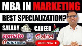 Is MBA Marketing BEST Specialization?  Salary Growth Top Companies #mbamarketing #mba #shorts