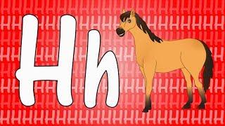 Letter H Song for Kids - Words that Start with H - Animals that Start with H