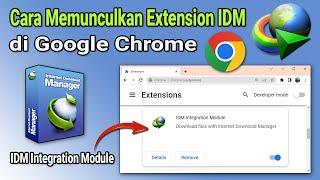 Cara Memunculkan Extension IDM di Google Chrome IDM Integration Module Yang Tidak Muncul
