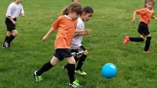 Soccer game U6-U7 girls