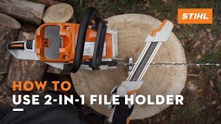 How to efficiently sharpen saw chains  STIHL Tutorial​