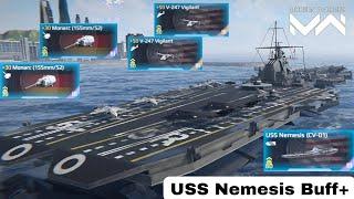 USS Nemesis gets New buff  added 1 more Helicopter & cannon  Modern Warships