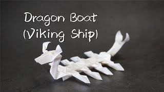 Origami Tutorial Dragon Boat Viking Ship Robert Lang