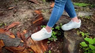 Dirty mud shoes and socks