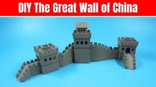 How to Make The Great Wall of China  DIY The Great Wall of China With Cardboard