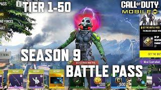 *NEW* Season 9 Battle Pass Tier 1-50 in COD Mobile All BP Rewards Season 9 COD Mobile Leaks