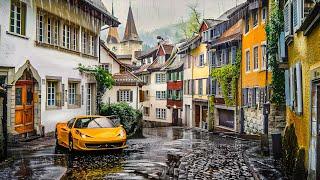 Walking in the Rain in Bern Switzerland ️ Switzerland 4K 