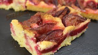 Beste Pflaumenkuchen -super lecker - BlechkuchenBackrezeptePflaumenkuchenrezept