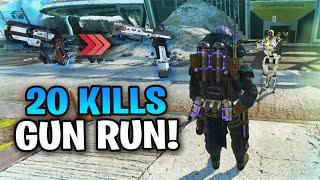 GUN RUN IS SO EASY & DROPPING 20 KILLS IN NEW LTM MODE  Apex Legends Gameplay & BEST Moments