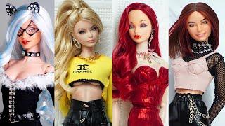 Barbie Doll Makeover Transformation  DIY Miniature Ideas for Barbie  Wig Dress Faceup and More
