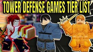 Roblox Tower Defense Games Tier List