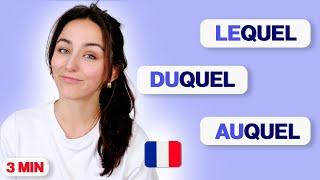 Pronoms relatifs en français  lequel duquel auquel - Explication facile 