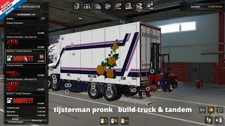 scania rjl v8 tijsterman pronk Ekeri Tandem Trailers +  RJL addon Scania RS & R4 door Kast  ets 2