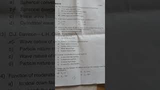 2nd Puc Physics Question paper 2023
