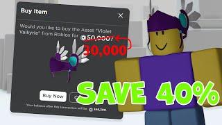 How to Save 40% Off Any Item on Roblox