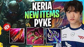KERIA IS A GOD WITH PYKE WITH NEW ITEMS NEW SEASON 2024  T1 Keria Plays Pyke Support vs Milio