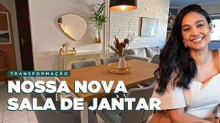 TRANSFORMAÇÃO COMPLETA NA SALA DE JANTAR  DIY com @Kappesberg_oficial