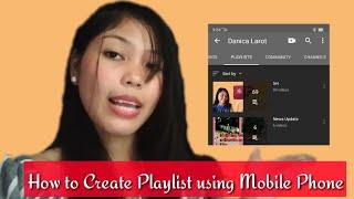 How to create Playlist in youtube using mobile phone