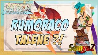 AFK Journey - RUMORACO del BUENO TALENE puede llegar desde AFK Arena ?? en Español