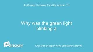 Green light is blinking on my Generac 24w generator. Oil and