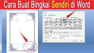 cara buat bingkai sendiri di word 2007 2010 2013 2016 2019