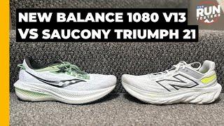 New Balance Fresh Foam X 1080 v13 vs Saucony Triumph 21 Top cushioned shoes of 2023 compared