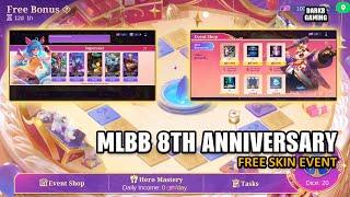 MLBB 8th Anniversary Free Epic Skin Event  Mobile Legends