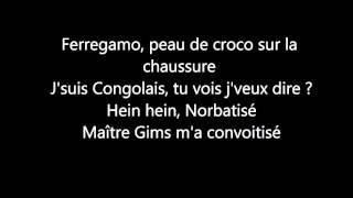 Sapés comme jamais de maitre gims paroles