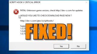 GTA5 - Script Hook V Critical Error EpicGames - Deutsch